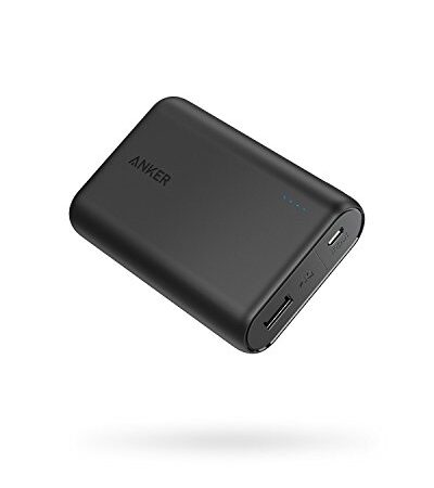 Anker PowerCore 10000 mAh - Batería externa Power Bank, cargador portátil pequeño y ligero, batería externa compacta con tecnología de carga rápida para iPhone, Samsung Galaxy y más