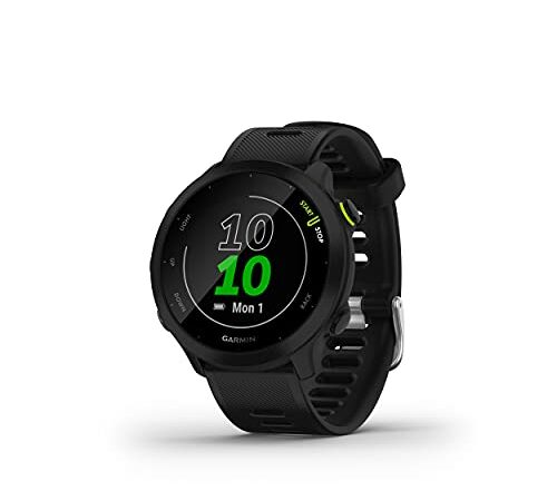 Garmin Forerunner 55 - Reloj inteligente para running con GPS, planes de entrenamiento, notificaciones y seguimiento del bienestar, Negro