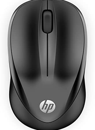 HP 1000 - Ratón con Cable (1200 PPP, 2 Botones y Rueda de Desplazamiento, 1,5 m de Cable, Conexión con Cable USB, Windows 7 Windows 8, Windows 10 y posteriores), Color Negro