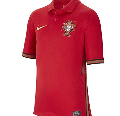 NIKE Fpf Y Nk BRT Stad JSY SS Hm Camiseta de Manga Corta, Unisex niños, Gym Red/Metallic Gold, XL