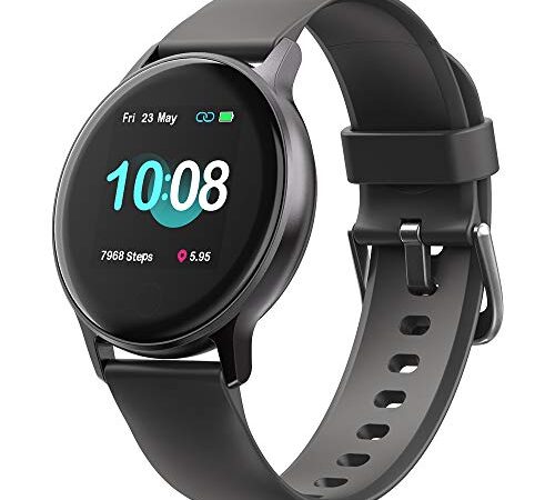 UMIDIGI Smart Watch, Uwatch 2S Rastreador de Actividad Física para Hombres y Mujeres, Monitor de Frecuencia Cardíaca, Podómetro Impermeable de 5 ATM, Reloj Inteligente para Android iOS