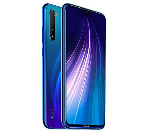 Xiaomi Redmi Note 8 - Smartphone de 6.3" FHD+ (Snapdragon 665 Octa Core, 4 GB RAM, 64 GB ROM, cámara trasera cuádruple de 48 MP, batería de 4000 mAh) Neptune Blue