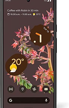 Google Pixel 6 128GB + 8GB RAM Factory Unlocked 5G Smartphone (Stormy Black) - UK Version, Stormy Black