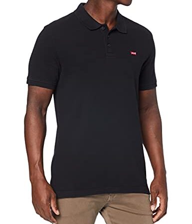 Levi's Levis HM Polo Black Camiseta, Negro Mineral, L para Hombre