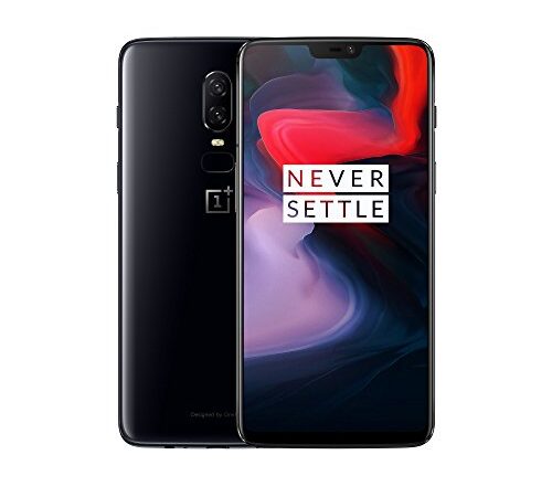 OnePlus 6 Smartphone desbloqueado 4G, Pantalla 6,28 "- 8 Go RAM - 128 Go stockage - Double SIM - Android) Mirror Black - Auriculares no incluidos