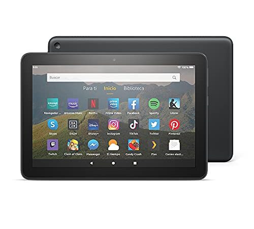 Tablet Fire HD 8, pantalla HD de 8 pulgadas, 32 GB (Negro) - Sin publicidad (modelo de 2020)
