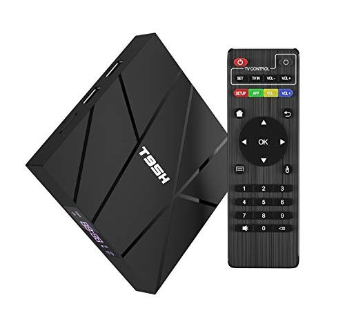 Android TV Box 10.0, T95H Android Box 1GB RAM 8GB ROM Allwinner H616 Quad-Core Smart Box 64-bit, Soporte 6K, H.265, 3D, 2.4G WiFi, 10 / 100M WLAN Ethernet