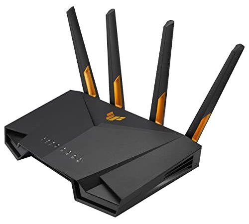 ASUS TUF Gaming AX3000 V2 - Router Wi-Fi 6 de Doble Banda con Modo Gaming para móviles, reenvío de Puertos en 3 Pasos, Puerto de 2.5 Gbps, Wi-Fi en Malla AiMesh y AiProtection Pro, Negro