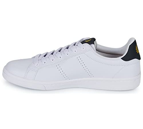 Fred Perry Zapatillas de Piel B721 Blanco, Marino