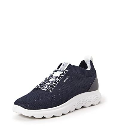 Geox D Spherica A, Sneakers para Mujer, Azul (Navy) , 40 EU