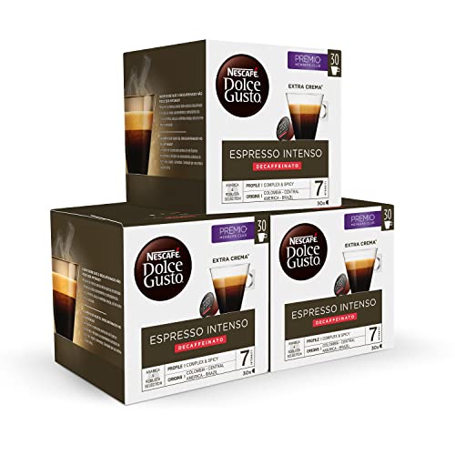 Krups Piccolo XS Cafetera Dolce Gusto Negro/Gris + Dolce Gusto Espresso  Intenso 16 Cápsulas de Café
