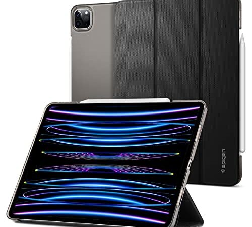 Spigen Funda Liquid Air Folio Compatible con iPad Pro 11 Pulgadas 2022 / 2021 - Negro