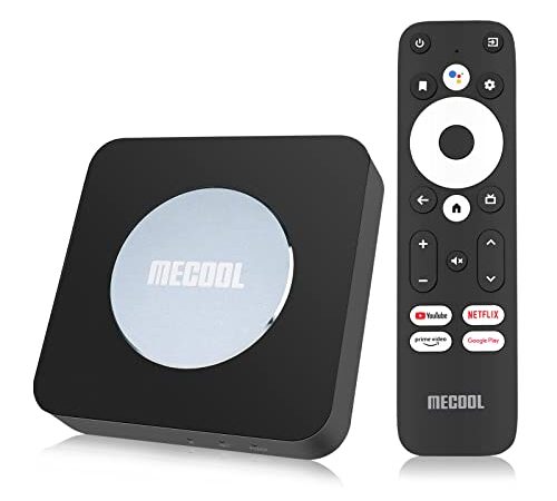 Android TV Box 11 KM2 Plus TV Box 2G+16G con Netflix Certificado S905X4-B 4K Streaming Media Player Certificado Asistente de Voz Google Disney + Prime Video WiFi 5 Dual Band LAN BT 5.0 TV Box Android