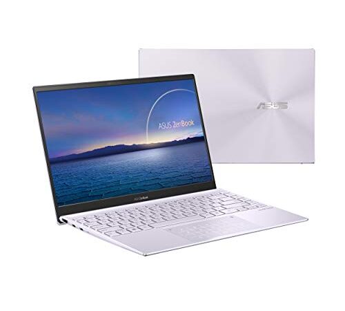 ASUS ZenBook 14 UX425EA-KI359 - Portátil Full HD (Core i7-1165G7, 16GB RAM, 512GB SSD, Iris Xe Graphics, Sin Sistema Operativo) Lila Neblina - Teclado QWERTY español