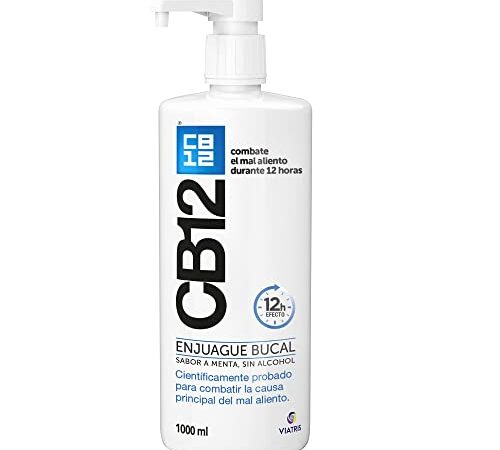 CB12 Enjuague bucal - Combate la causa principal del mal aliento - efecto probado científicamente durante 12 horas - 1000ml