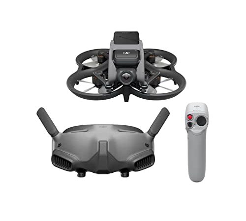 DJI Avata Pro-View (DJI Goggles 2) - Dron cuadricóptero con vista en primera persona y vídeo 4K estabilizado, FOV de 155°, protectores de hélices integrados, transmisión HD con baja latencia