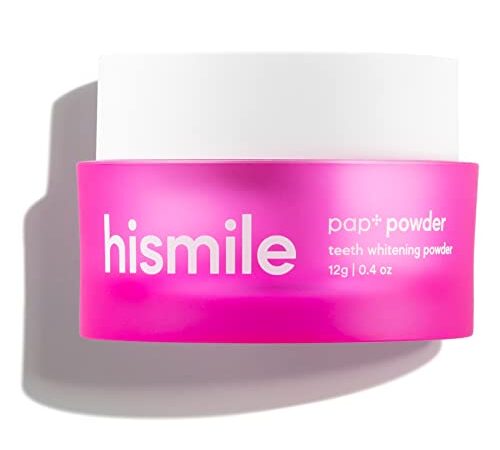 Hismile PAP+ Tooth Whitening Powder, Enamel Safe Whitening, Active Whitening Ingredients, Active Teeth Whitening, Tooth Powder, Tooth Powder for Sensitive Teeth, Tooth Polish