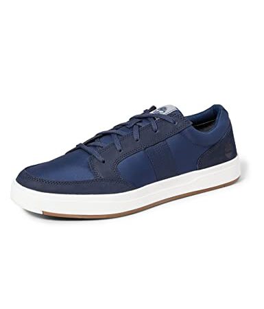 Timberland Hombre Davis Square F/L Oxford Sneaker Basic Zapatillas, Azul Navy Nubuck, 42 EU